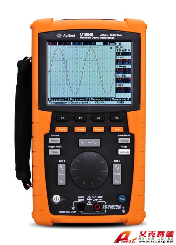 U1604B 手持式示波器，40 MHz