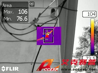 FLIR T250 熱像儀檢測(cè)電線(xiàn)