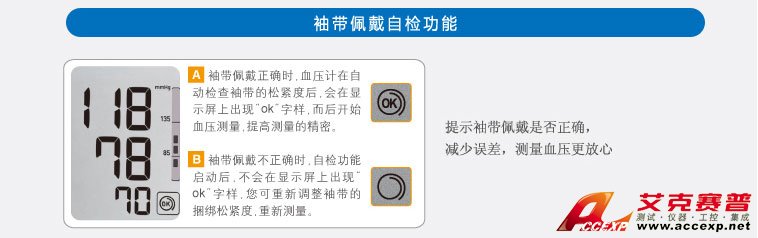 袖帶佩戴自檢功能