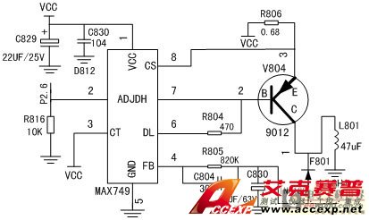 MAX749工作電路設(shè)計(jì)