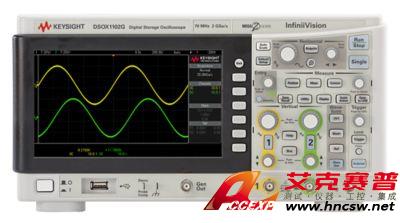 keysight是德 DSOX1102G 示波器：70/100 MHz，2 個(gè)模擬通道