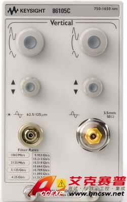 keysight是德 86105C 9 GHz 光 / 20 GHz 電采樣模塊，750 至 165